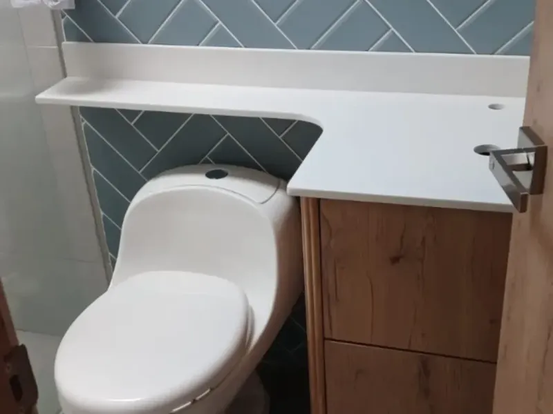 Mueble de baño con enchape azul — foto 2